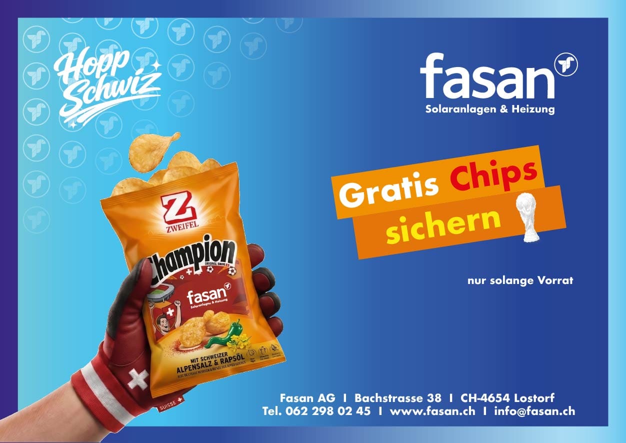 Gratis Chips Aktion Fasan AG